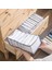4pcs Gardırop Depolama Organizatörü Kot Bölme Depolama Kutusu Dolabı Katlanabilir Çekmece Giysileri Organizatör Örgü Beyaz (Yurt Dışından) 5
