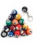 Renkli Bilardo Ball Keychain Seti 32 Pc Mini Magic Ana Zincirli Toplar Sekizball Billar Bilardo Zincirleri Aksesuarlar (Yurt Dışından) 2