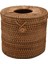 2x Yuvarlak Rattan Doku Kutusu Vine Rulo Tutucu Kapak Dispenseri Barthroom Ev Otel ve Ofis Için (Yurt Dışından) 2