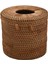 2x Yuvarlak Rattan Doku Kutusu Vine Rulo Tutucu Kapak Dispenseri Barthroom Ev Otel ve Ofis Için (Yurt Dışından) 3