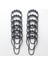 Duş Perdesi Kancaları Halkalar Metal Duş Perdesi Kancalar Banyo Duş Çubukları Için Perdeler 24 Siyah Set (Yurt Dışından) 4