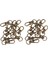 20PCS Metal Toka Döner Tetik Klipsleri Çırpı Kancaları Anahtar Halka Çantaları Diy Zanaat Bakır (Yurt Dışından) 1