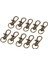20PCS Metal Toka Döner Tetik Klipsleri Çırpı Kancaları Anahtar Halka Çantaları Diy Zanaat Bakır (Yurt Dışından) 2