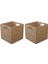 2x Dokuma Seagrass Farmhouse Mutfak Depolama Organizatör Sepet Bin Kabine Kiler Banyo Çamaşır Odası Kulpları (Yurt Dışından) 1