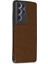 Samsung Galaxy S21 Ultra Kılıf Loop Deri Silikon - Kahverengi 2