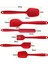 6 Lı Set Yanmaz Yapışmaz Mutfak Pasta Slikon Yumurta Fırçası Kaşık Bıçak Spatula Seti 3