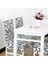 3x Stranty Yemek Sandalyesi Kapak Kısa Sandalye Kapakları Yıkanabilir Koruyucu Koltuk Slipcover (Beyaz + Siyah) (Yurt Dışından) 5