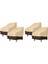 4 Paket Veranda Adirondack Sandalye Kapağı 31X33X36 Inç Ağır Hizmet Tipi Açık Veranda Sandalye Kapağı 420D Su Geçirmez Dış Mekan Bej (Yurt Dışından) 1