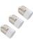 3x E27 Ila E14 Base LED Lıge Lamp Ampmaptör Dönüştirici (Yurt Dışından) 1