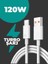 120W Saliseli Type-C Turbo Xiaomi Samsung Redmi Uyumlu Süper Şarj Kablosu USB Type-C 1
