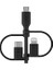 Evrensel Kablo (3'ü 1 Arada Usb-C, Lightning, Micro-Usb Şarj Kablosu) Akıllı Telefonları, Tabletleri, Güç Bankalarını ve Daha Fazlasını Şarj Edin (3,3 Ft/1 M) 3
