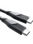 – Usb-C Kablosu, USB 2.0 – 1 M (Usb-C - Usb-C, Veri Kablosu/şarj Kablosu, Güç Dağıtımı ile 480 Mbit/s ve 100 W'a Kadar Şarj Akımı/pd 3, Entegre Çip, Siyah) 3