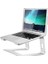 M5 Alüminyum Ergonomik Katlanır Bilgisayar Standı Gümüş 3