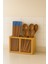 Bambu Kaşıklık Kutusu – 5x13 cm Doğal Mutfak Düzenleyici ve Servis Kutusu 5