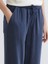 Yeni Sezon Beli Lastikli Geniş Paça Kadın Pantolon 3
