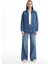 Yeni Sezon Düz Uzun Kollu Oversize Kadın Jean Gömlek 3