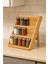 Bambu 3 Katlı Katlanır Ayaklı Baharatlık Standı – Doğal, Ayarlanabilir ve Katlanabilir Bambu Organizer 1