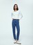 Yeni Sezon Beli Kemerli Mom Fit Kadın Jean Pantolon 1