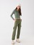 Yeni Sezon Standart Fit Gabardin Kadın Kargo Pantolon 1