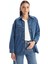 Yeni Sezon Düz Uzun Kollu Oversize Kadın Jean Gömlek 2