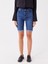 Yeni Sezon Normal Bel Bermuda Fit Kadın Jean Şort 4