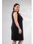 Kadın 1112041 Fermuarlı Sırt Detaylı Elbise Siyah 4