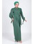 Inci Detaylı Tulum Elbise Zümrüt MSW19152-4 3