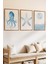 3 Parça Ahtapot Deniz Yıldızı ve Okyanus Temalı Ahşap Çerçeve Görünümlü Mdf Tablo Seti 2