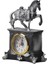 Lüks Işlemeli Saatli At Heykeli Dekoratif Masaüstü Biblo Yeni Yeni Yıl Ev & Ofis Hediyesi 15 Cm. 4