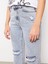 Yeni Sezon Yüksek Bel Straight Fit Cep Detaylı Kadın Jean Pantolon 4
