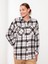 Yeni Sezon Önden Düğme Kapamalı Ekose Uzun Kollu Kadın Tüvit Gömlek Ceket 1