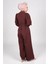 Inci Detaylı Tulum Elbise Kahverengi MSW19152-5 5