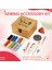 Ahşap Dikiş Kutusu Dikiş Aksesuarları Tamir Için Kit Çalışma Kutusu Malzemeleri (Yurt Dışından) 5