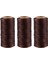 3 Pcs 260M 150D 1mm Deri Dikiş Mumlu Balmumu Iplik El Iğne Kablosu Zanaat Dıy Yeni Renk Açık Kahverengi (Yurt Dışından) 1