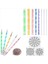 32 Pcs Mandala Kaya Boyama Araçları Mandala Şablonları Kit Ball Stylus Kil Heykel Oyma Araçları (Yurt Dışından) 3