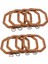 8pcs Sekizgen Nakış Çemberleri Taklit Edilmiş Ahşap Çapraz Dikiş Hoop Set Ekran Çerçevesi Sanat El Sanatları Handy Dikiş ve Asma (Yurt Dışından) 1