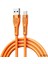 Pdateknoloji 66W Type-C Hızlı Şarj ve Data Kablosu 1.3m AZ-B02A (2 Farklı Renk) (Turuncu) 1