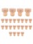 48PC Şarap Şişe Mantarları T Şekarlı Cork Tapaları Şarap Cork Şarap Tıpası Yeniden Kullanılabilir Şarap Mantıkları Ahşap ve Kauçuk Şarap Tıpa (Yurt Dışından) 2