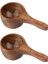 2pcs Ahşap Kaşık Mini Kahve Ölçüm Fincan Ahşap Dondurma Kaşık Mutfak Ölçüm Kaşık (Yurt Dışından) 1