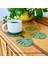Monstera Coasters Bitki Kaymaz Bardak Altlıkları Monstera Coaster Seti Tropikal Yaprak Bitki Bardak Altlıkları Ev Dekorasyonu (Yurt Dışından) 3