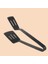 Silikon Mutfak Maşaları Spatula Maşa Barbekü Kelepçesi Için Paslanmaz Çelik Çekirdek ile Set Flipping Balık Kızarmış Biftek Kelepçe Siyah (Yurt Dışından) 3