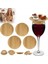 9 Adet Şarap Bardağı Charcuterie Topper Charcuterie Şarap Cam Topper Bambu Şarap Cam Topper Cam Topper Tabak (Yurt Dışından) 3