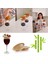 6pcs Şarap Cam Topper 4 Inç Şarap Bardağı Charcuterie Topper Bambu Şarap Cam Topper Bardak Altlık (Yurt Dışından) 1