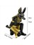 2x Reçine Anubis Tanrı Şarap Rafı Figürler Modern Mısır Köpek Minyatür Heykelleri Hayvan Iç Ev Masası Dekor Heykel (Yurt Dışından) 1