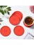 Elmas Iplik Bardak Altlıkları Isıya Dayanıklı Bardak Altlıkları Gıda Sınıfı Silikon Yuvarlak Bardaklar Çay Bardak Altlıkları Placemats (Şarap Kırmızısı) (Yurt Dışından) 3
