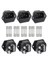 Ac 250V 10A 2 1 Montaj Giriş Modülü Tap Soketi Güç Giriş Konnektörü 10A Sigorta ile Erkek Bıçaklar (6 Pcs Paketi) (Yurt Dışından) 2