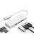USB 3.0 To 3.0 Tf Sd Kart Okuyucu 3 Portlu USB 3.0 Çoklayıcı Adaptör Beyaz 2