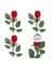 4pcs Gül Yüzük Kutusu Kırmızı Gül Şekiş Küpe Yüzük Mücevher Kutuları Romantik Teklif Ring Case Kutusu Ambalaj (Yurt Dışından) 1