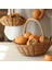 Saplı Hasır Sepet Hasır Alışveriş Sepeti Engel Sepeti Piknik Sepetleri Mutfak Depolama Sepeti- Büyük (Yurt Dışından) 4