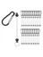 Boncuklu Anahtarlık Çubukları 24 Pcs Metal Boncuklu Anahtar Kezleri Boşluklar Toplu Yapım Malzemeleri Snap Hook Black ile (Yurt Dışından) 1
